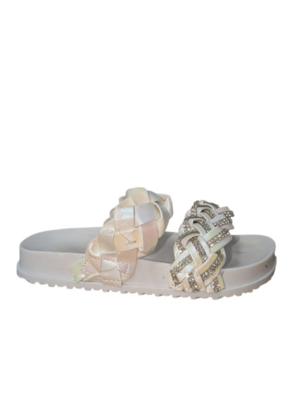 Elli by Capelli Girls' Slide Braided Sandals, Size 10 / 11 - O